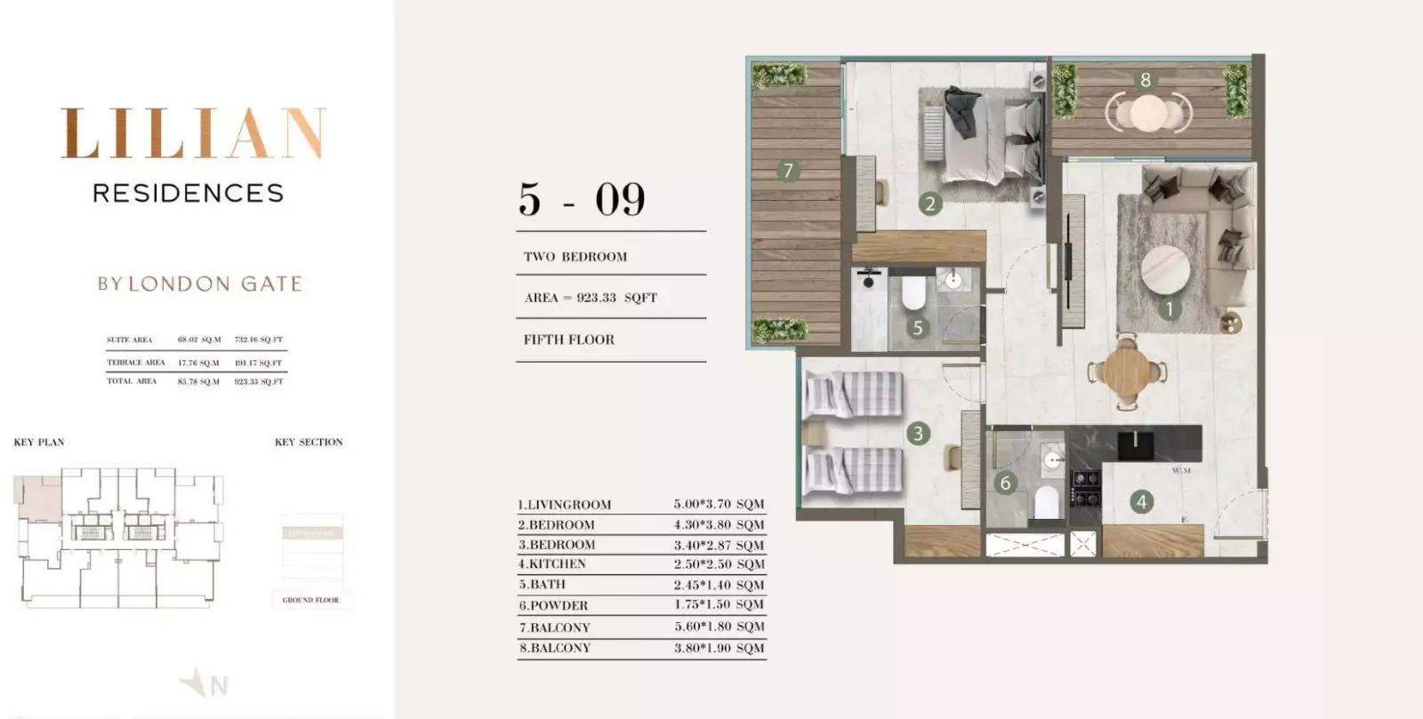 Floor plan for Type 5-09