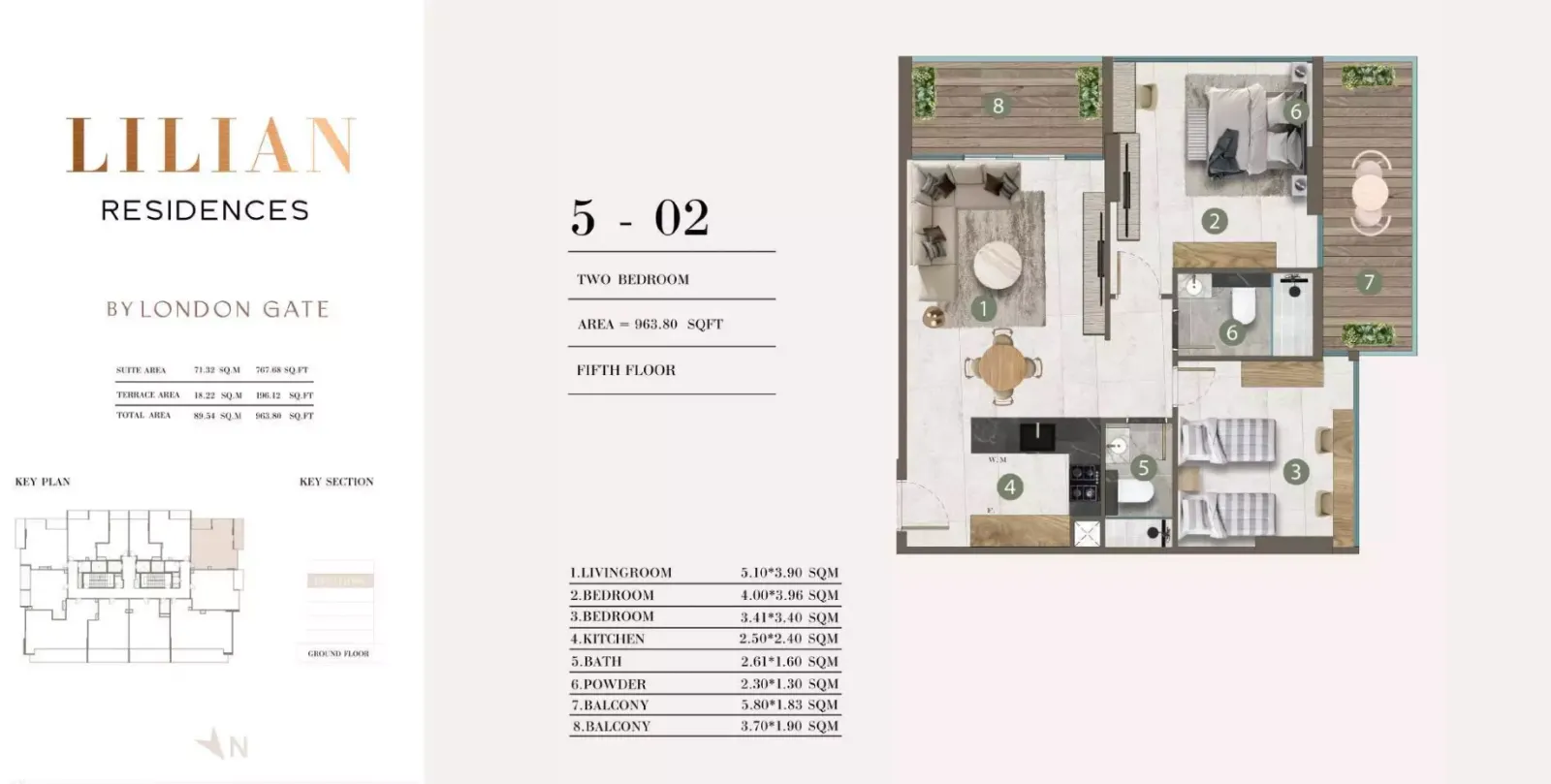 Floor plan for Type 5-02