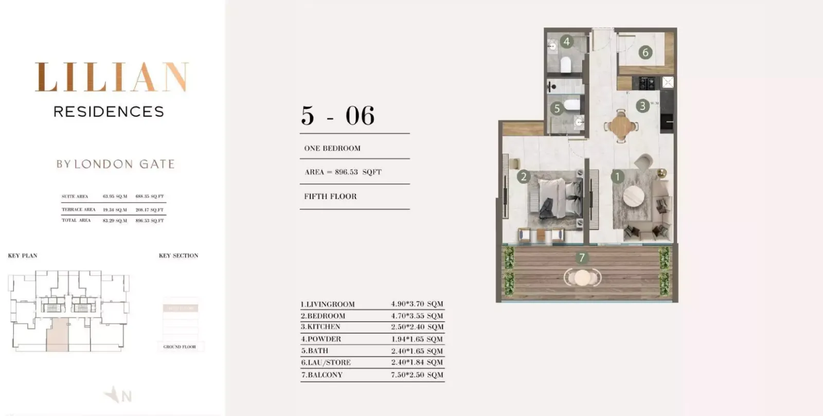Floor plan for Type 5-06