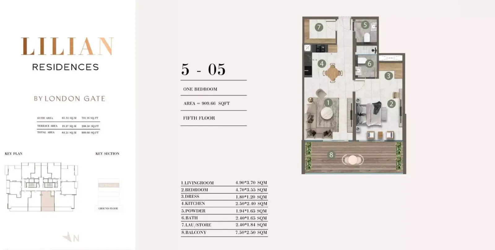Floor plan for Type 5-05