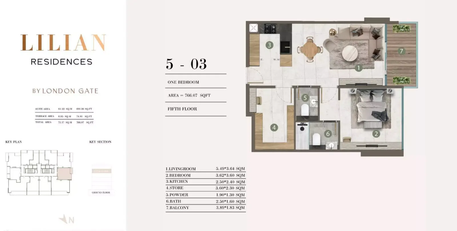 Floor plan for Type 5-03