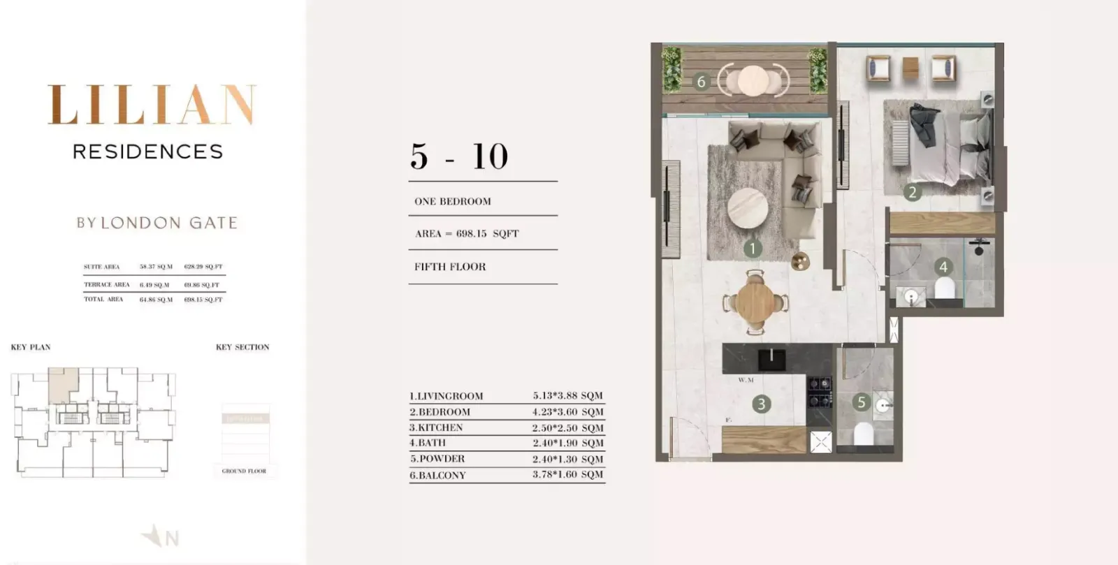 Floor plan for Type 5-10