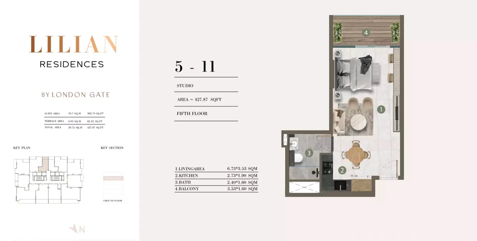 Floor plan for Type 5-11