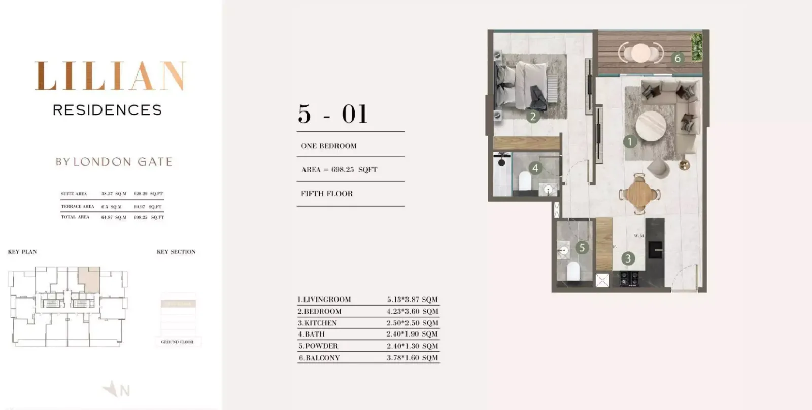 Floor plan for Type 5-01