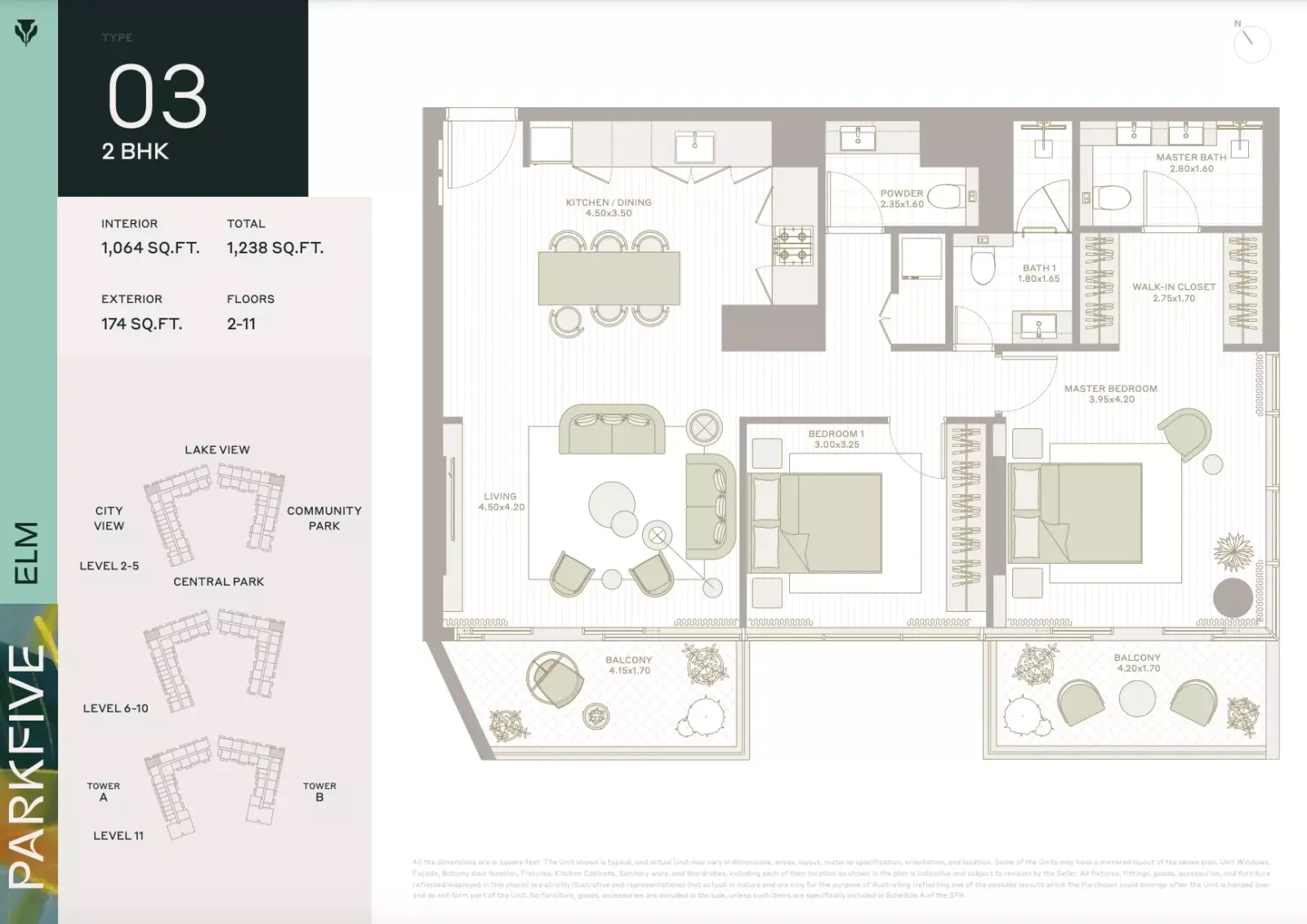 Floor plan for Type 03