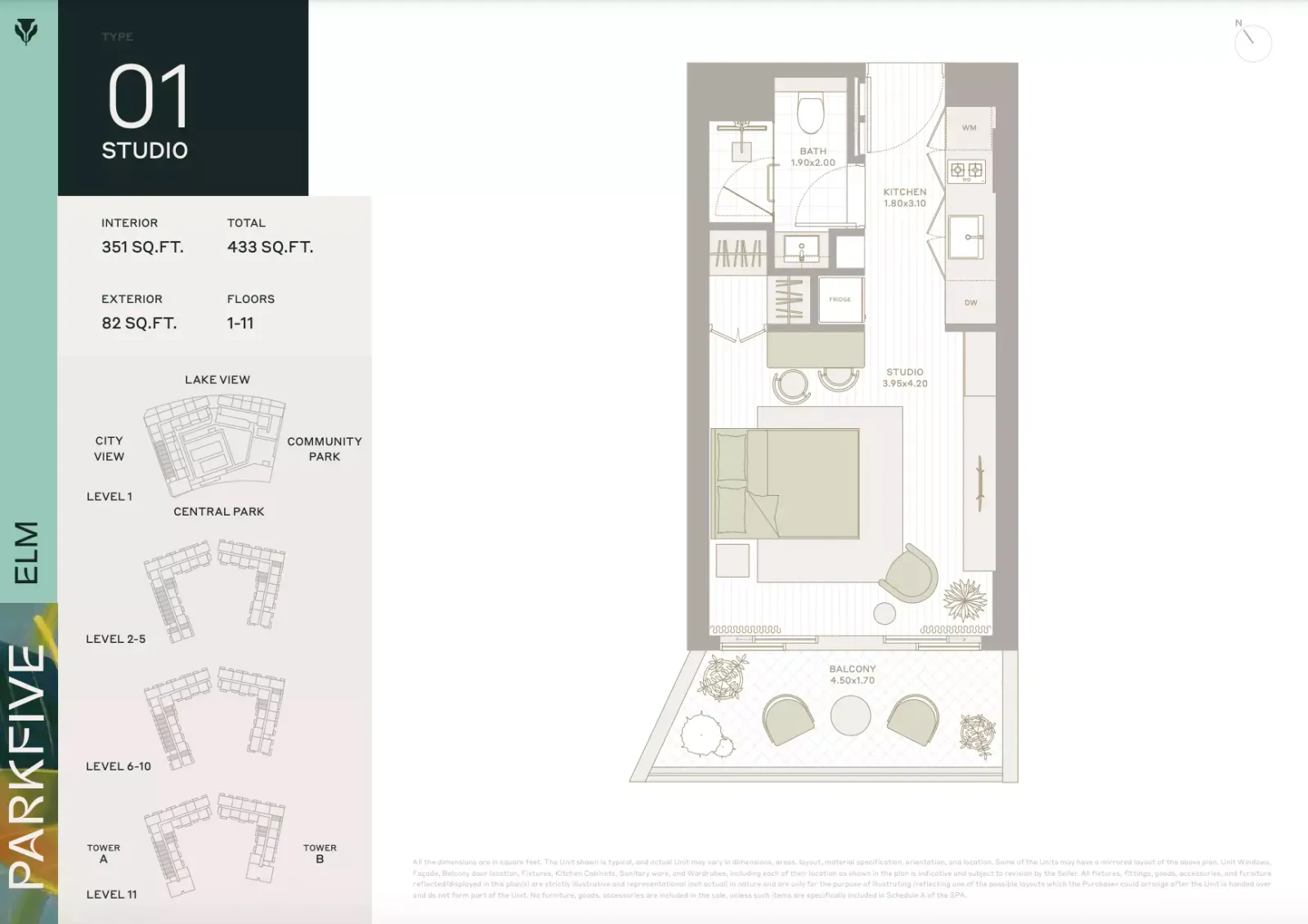 Floor plan for Type 01