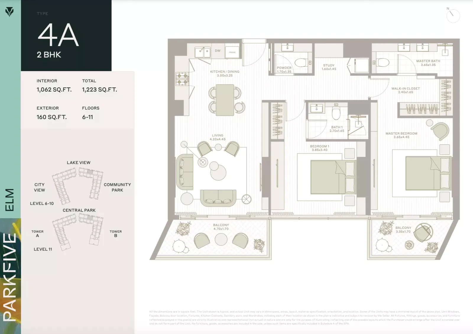 Floor plan for Type 4A