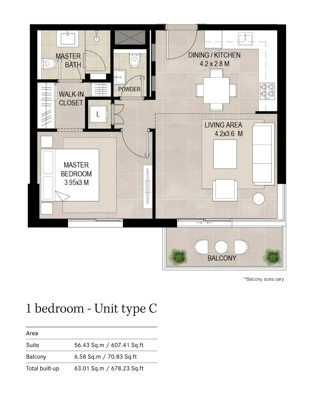 Floor plan for Type C