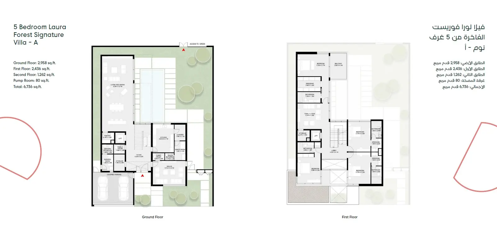 Floor plan for Forest Signature Villa Type A