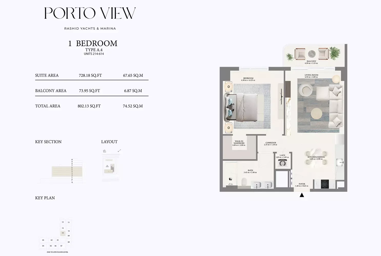 Floor plan for Type A4