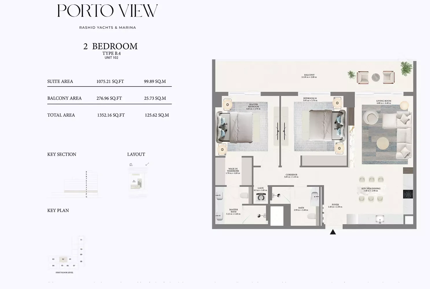 Floor plan for Type B4