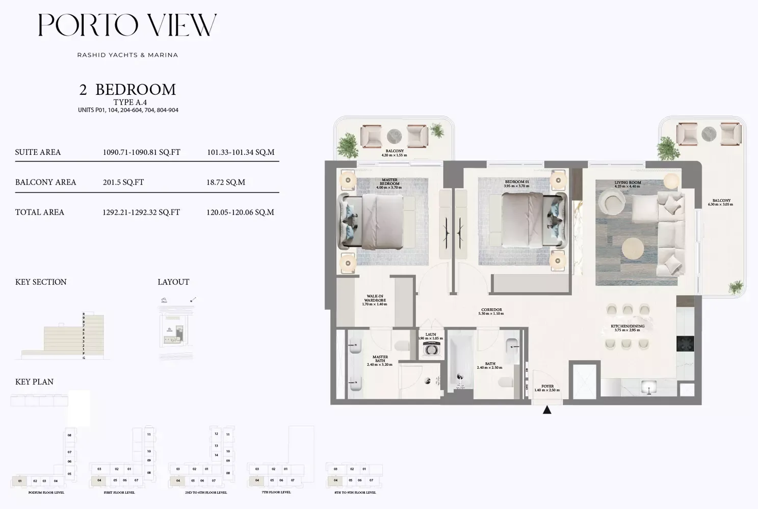 Floor plan for Type A4