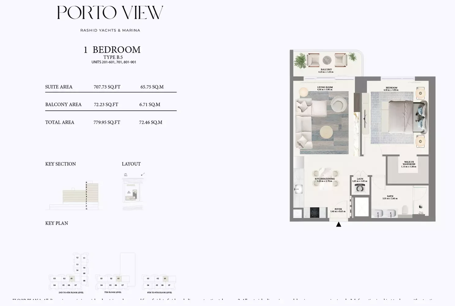 Floor plan for Type B5