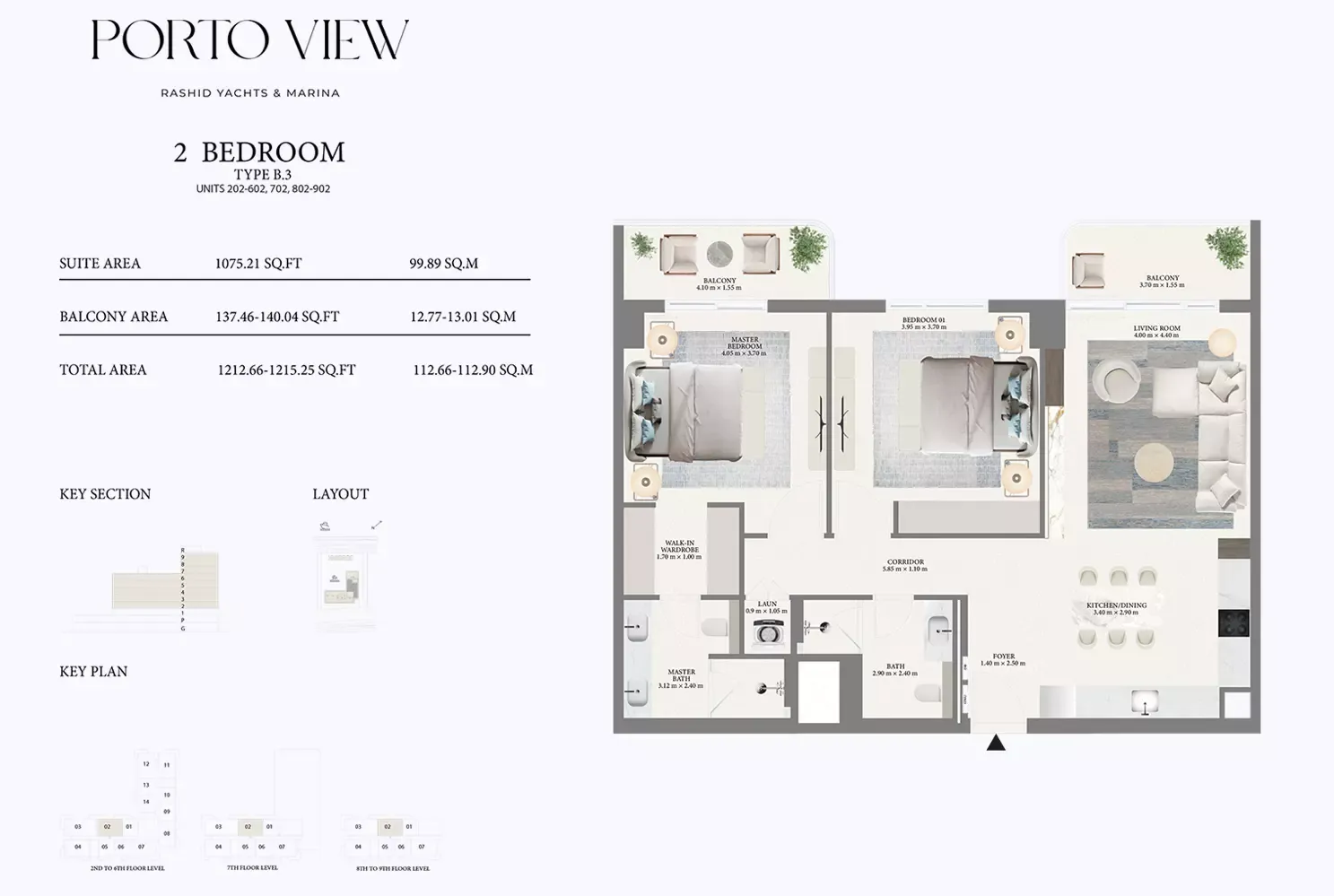 Floor plan for Type B3