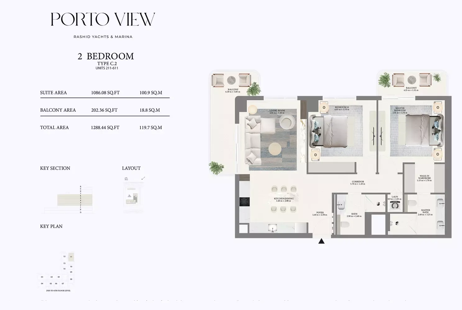 Floor plan for Type C2