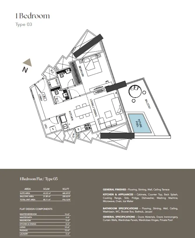 Floor plan for Type 3
