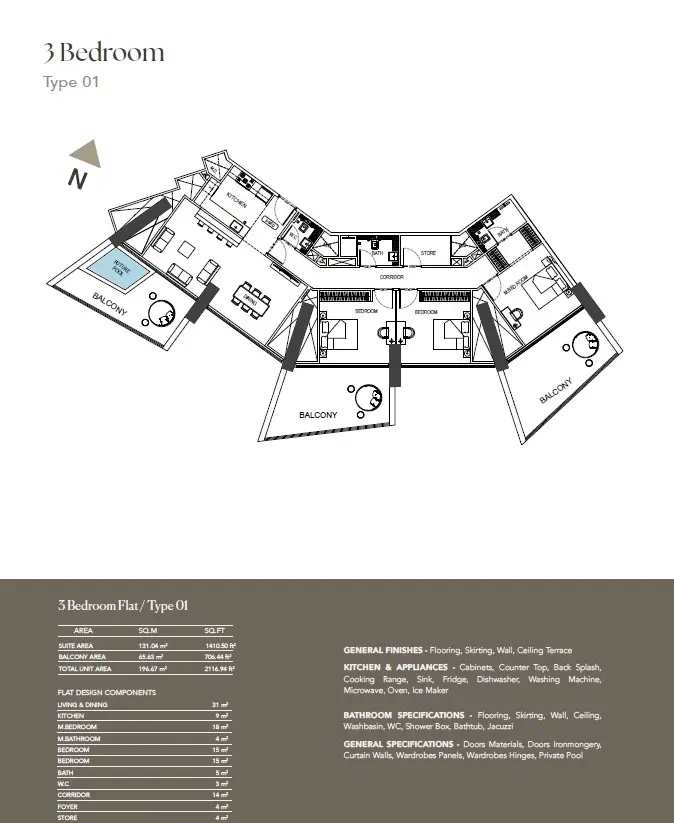 Floor plan for Type 1