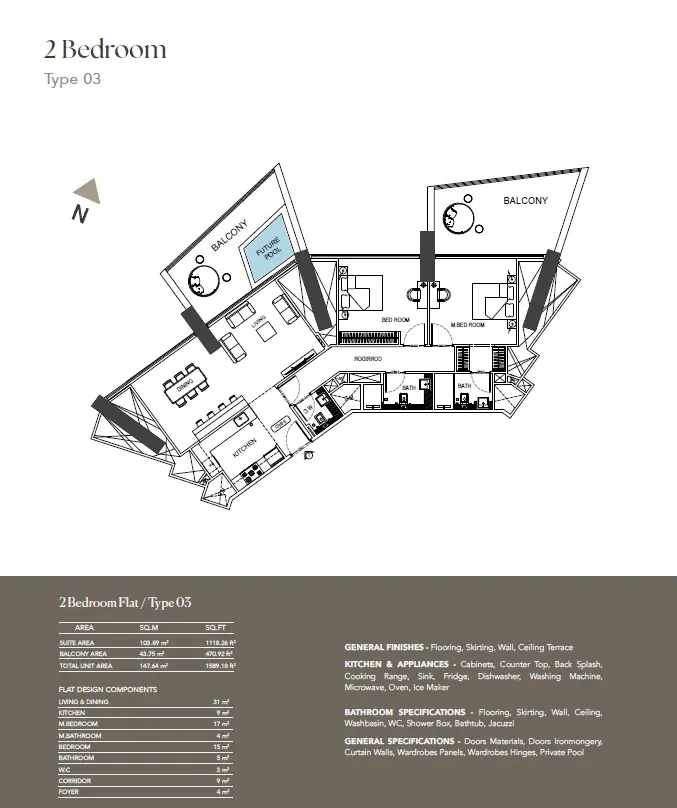 Floor plan for Type 3