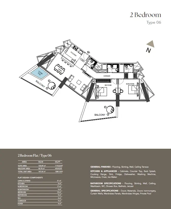 Floor plan for Type 6