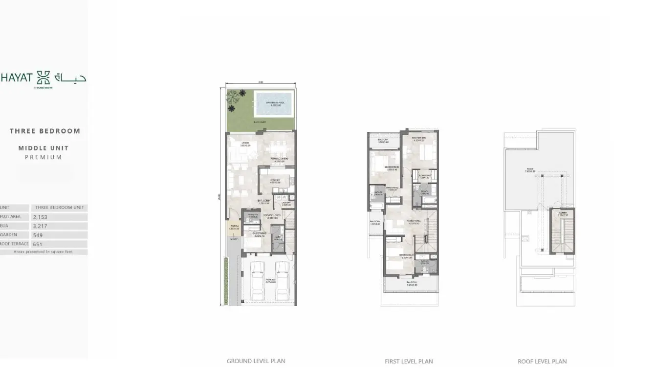 Floor plan for Mid Unit