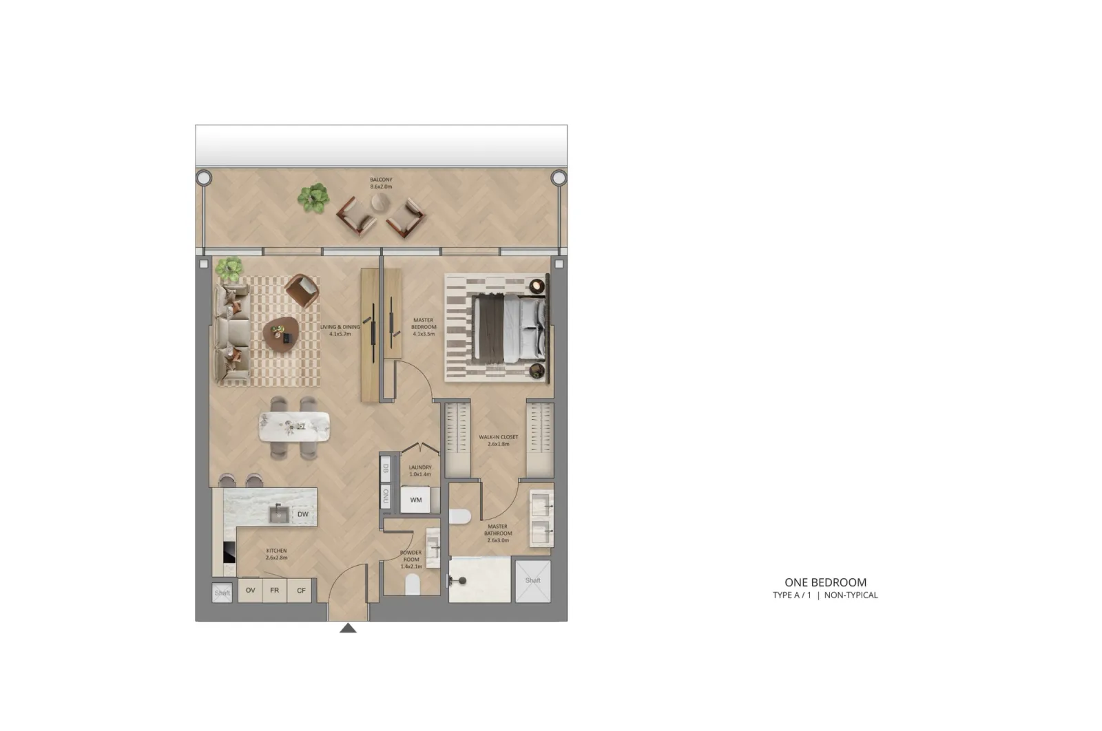 Floor plan for Type A1N