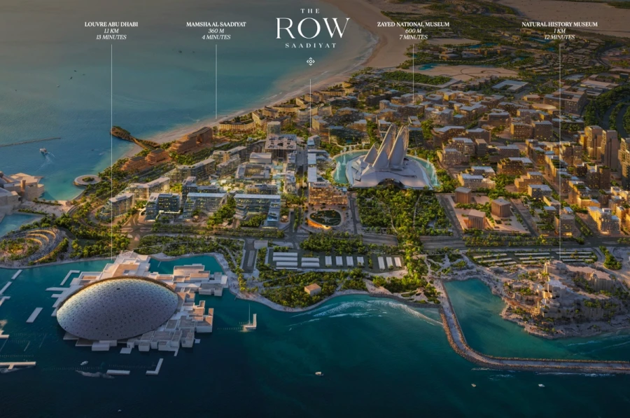 The Row Saadiyat master plan