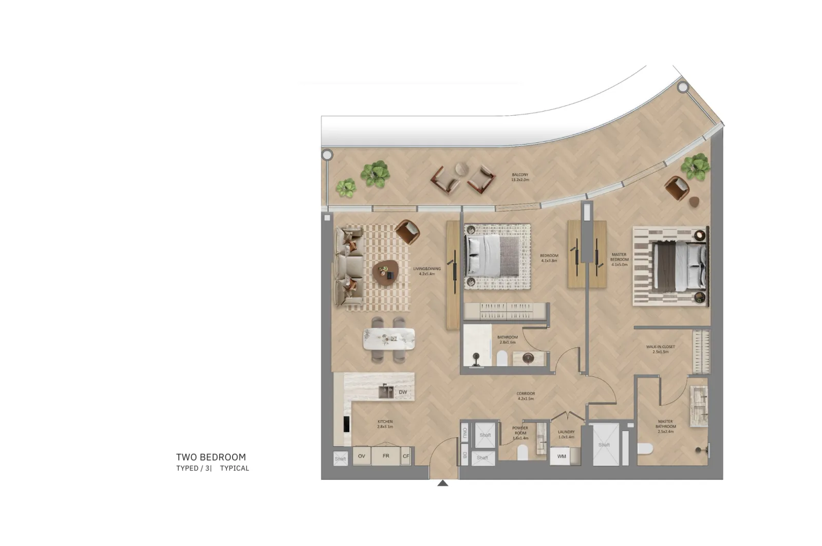 Floor plan for Type D3