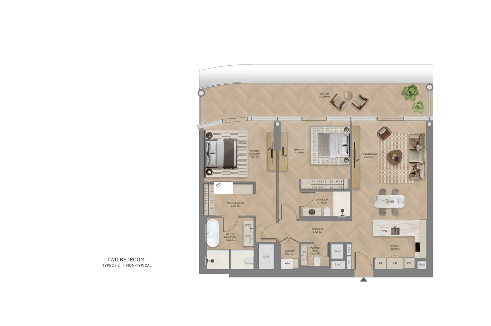 Floor plan for Type C5