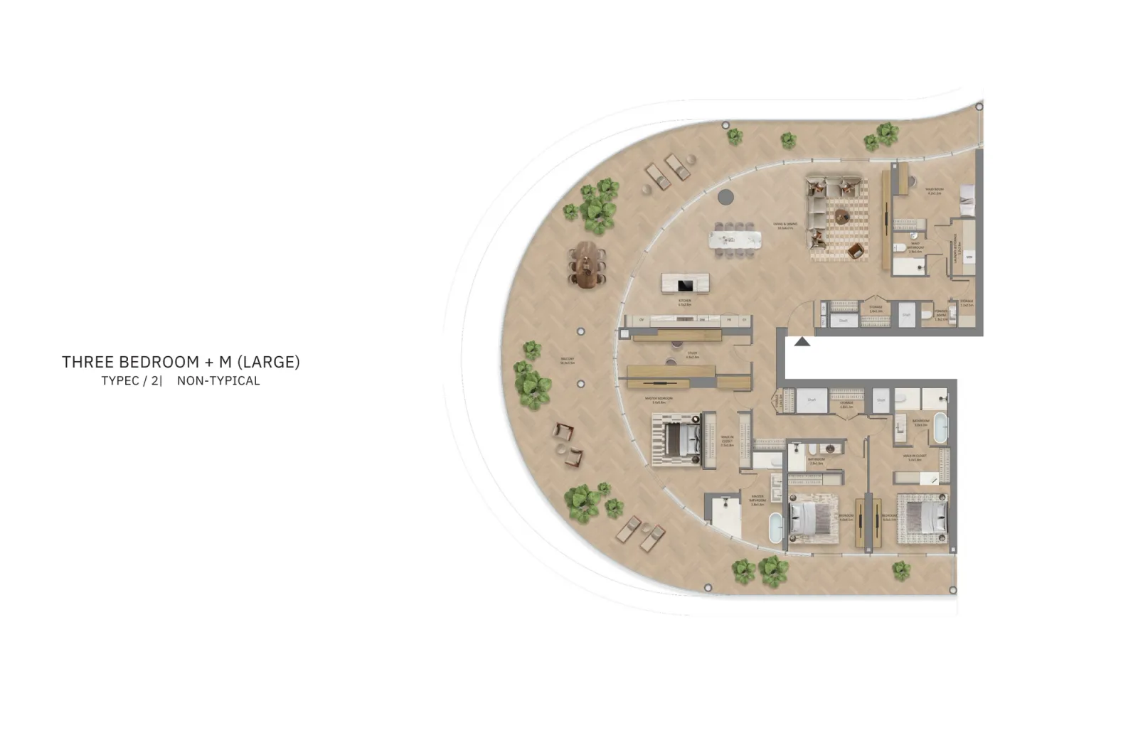 Floor plan for Type C2N