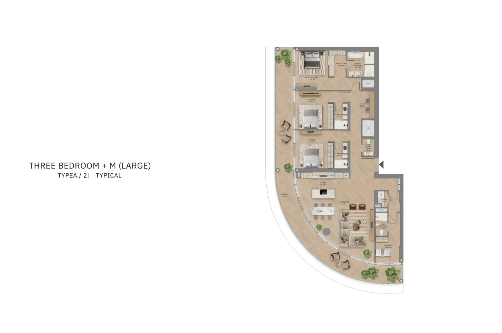Floor plan for Type A2