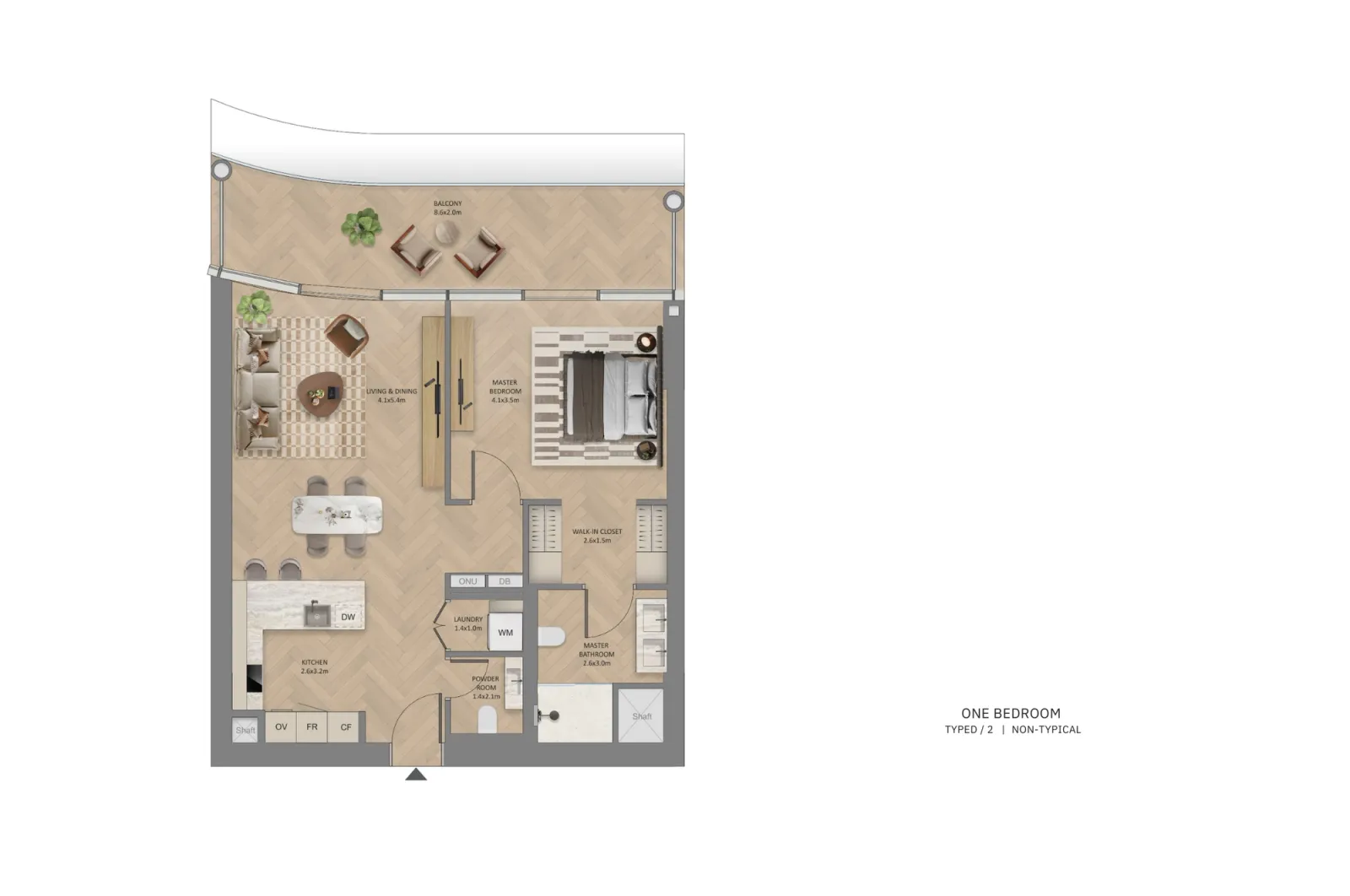 Floor plan for Type D2