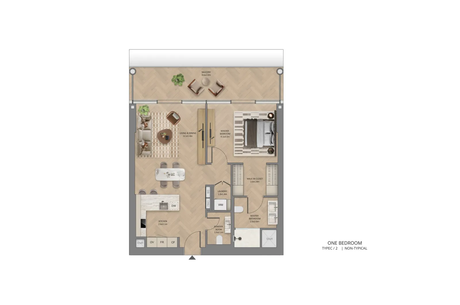 Floor plan for Type C2