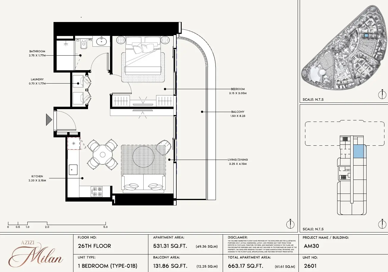 Floor plan for Type 01B