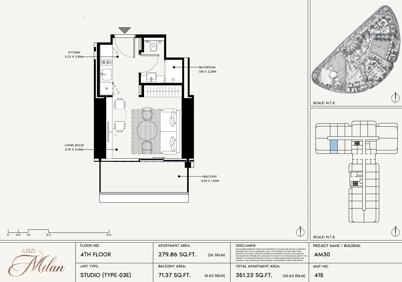 Floor plan for Type 03E