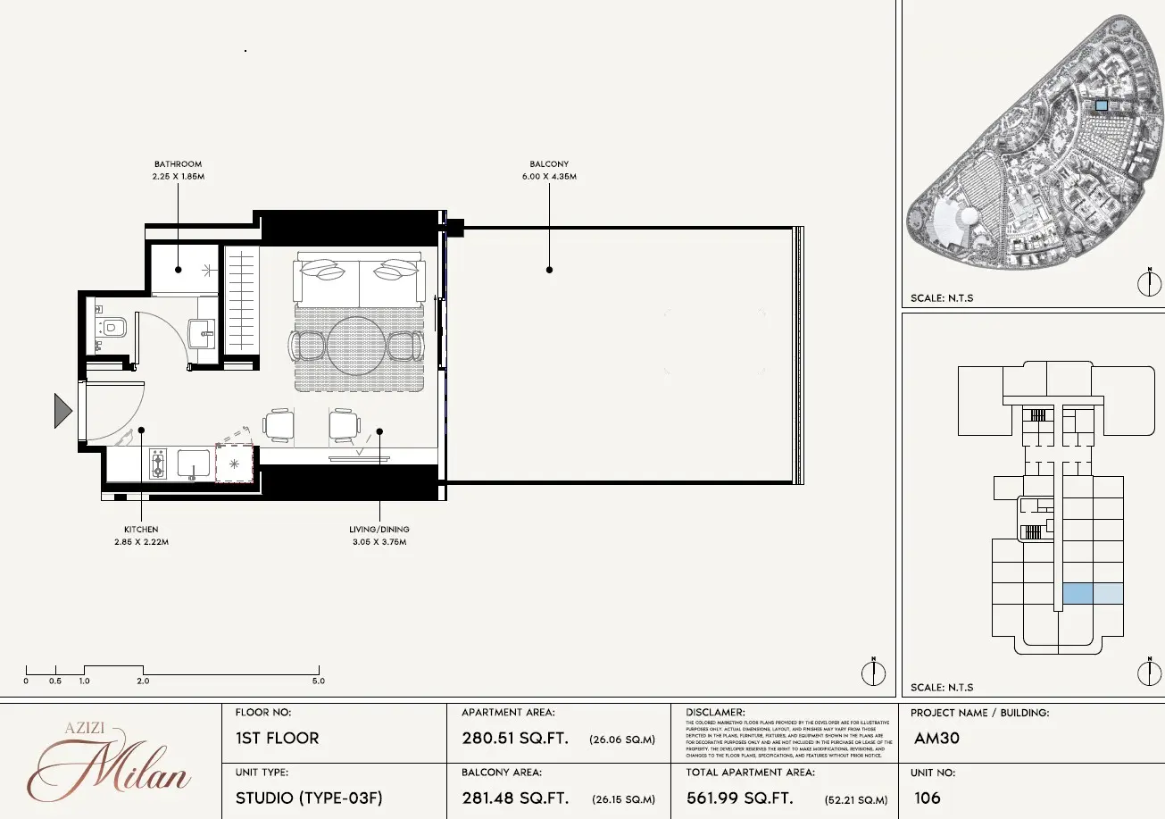 Floor plan for Type 03F