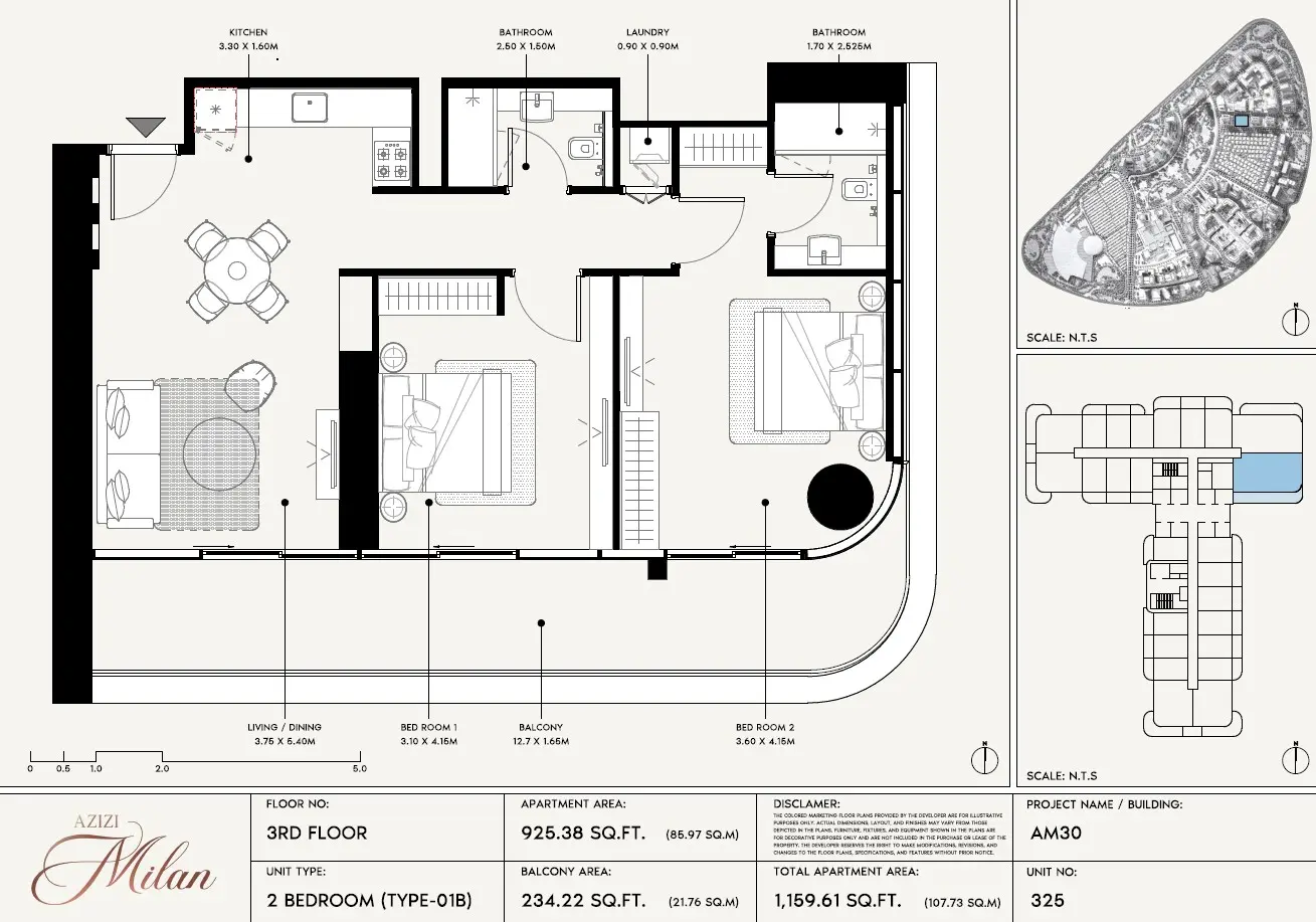 Floor plan for Type 01B