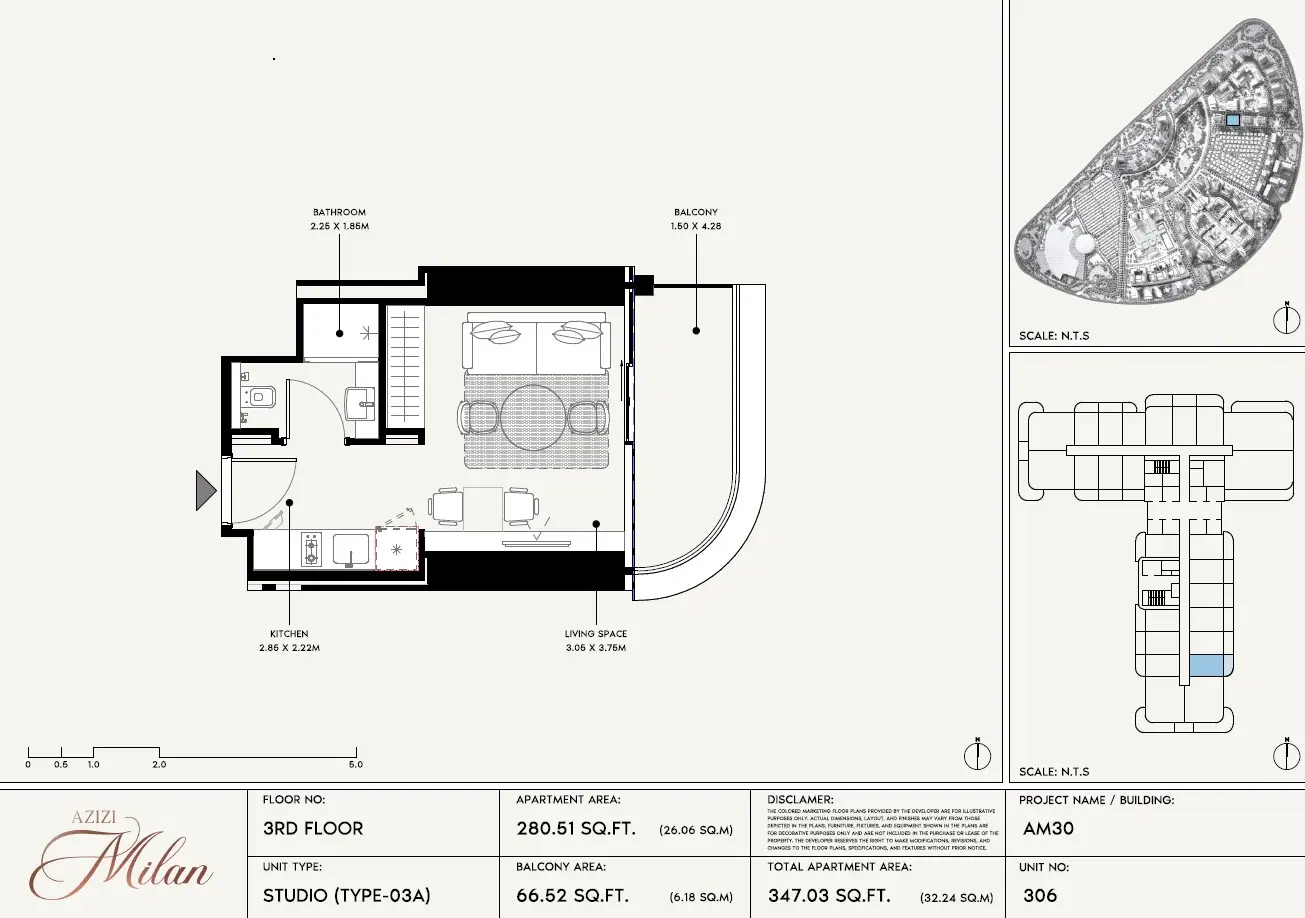 Floor plan for Type 03A
