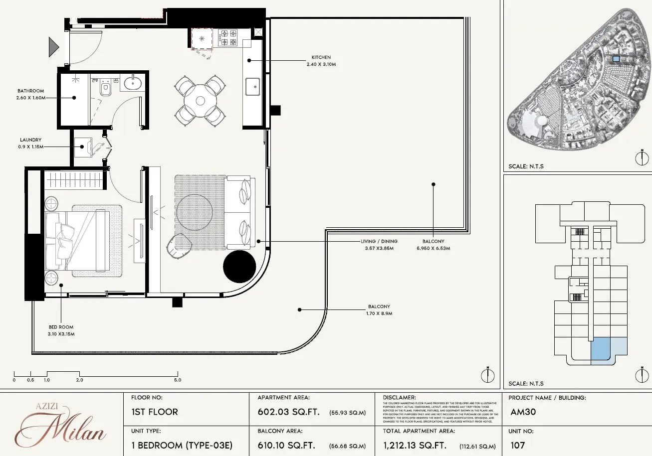 Floor plan for Type 03E