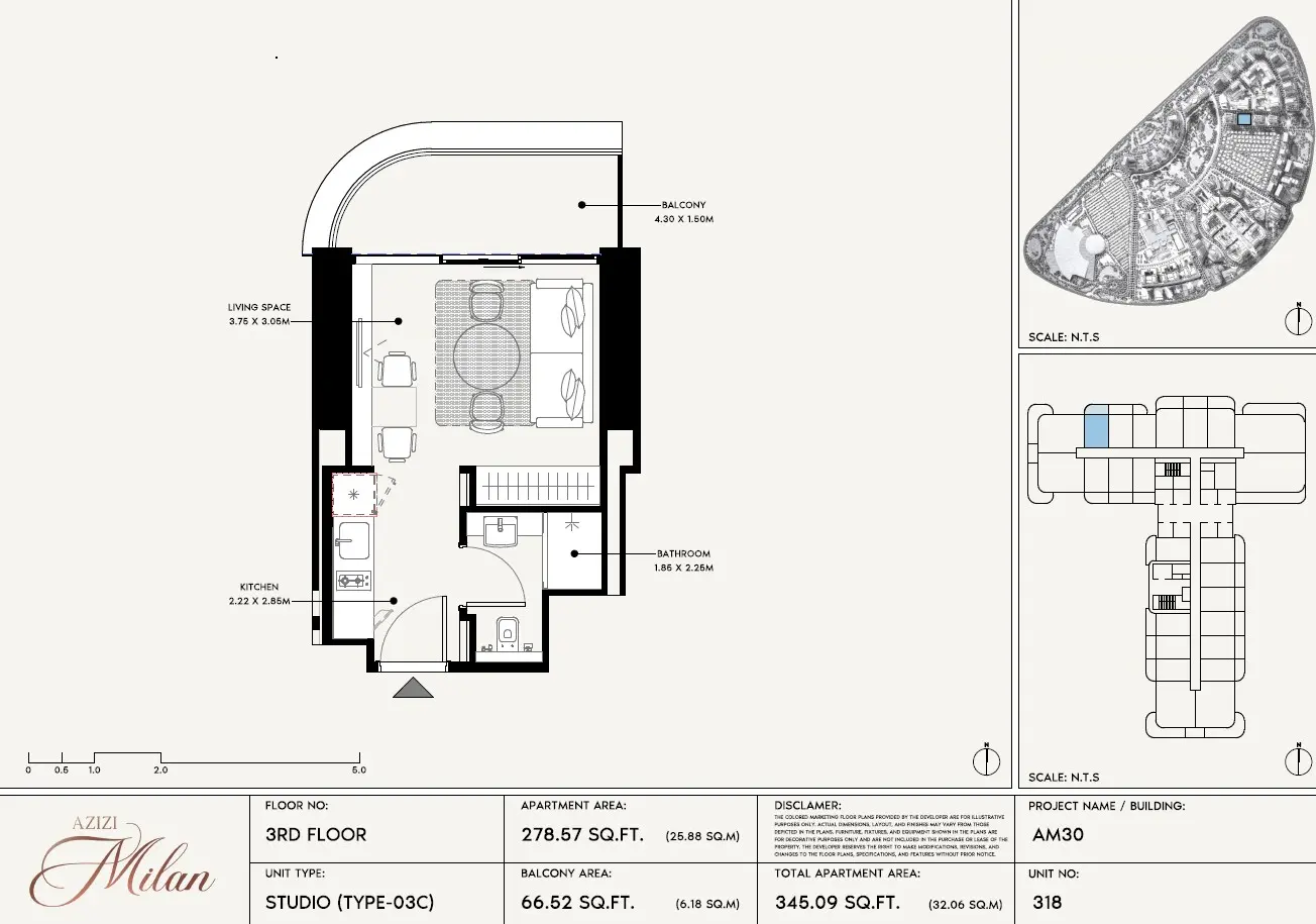 Floor plan for Type 03C