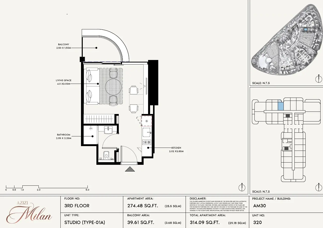 Floor plan for Type 01A