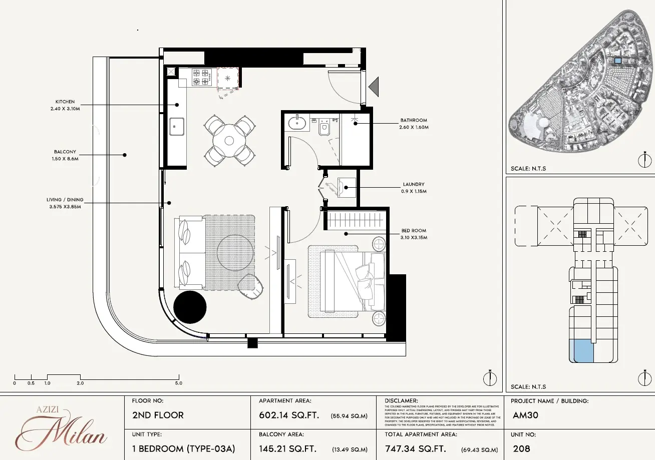 Floor plan for Type 03A