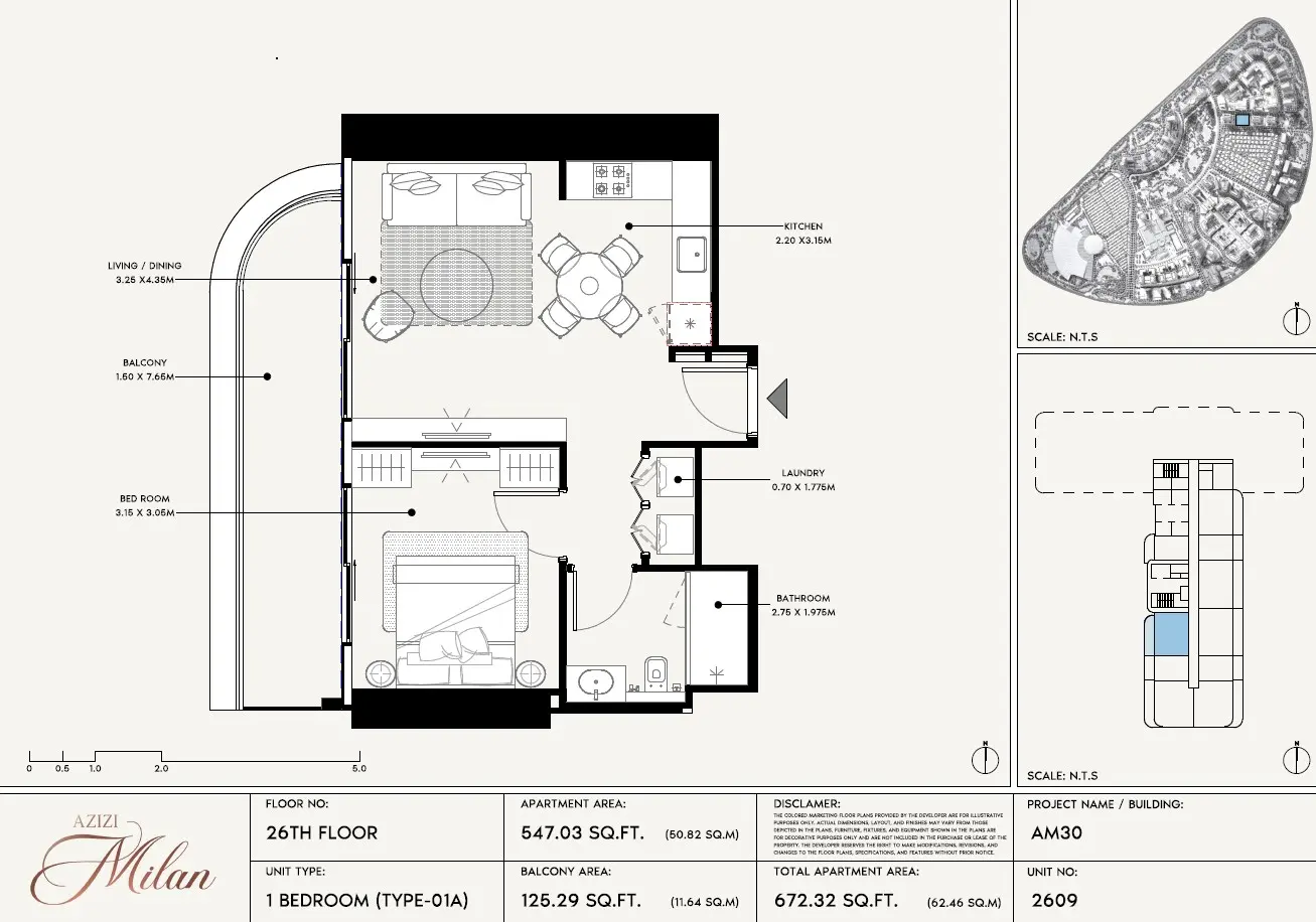 Floor plan for Type 01A