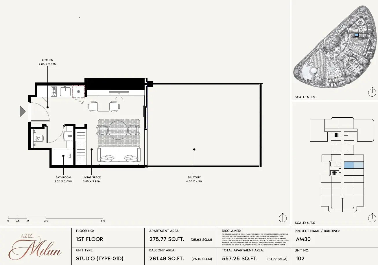 Floor plan for Type 01D