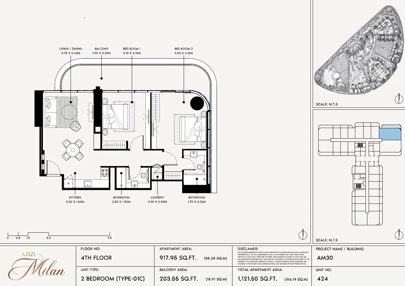 Floor plan for Type 01C