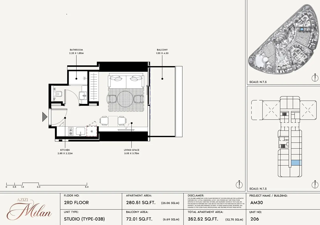 Floor plan for Type 03B