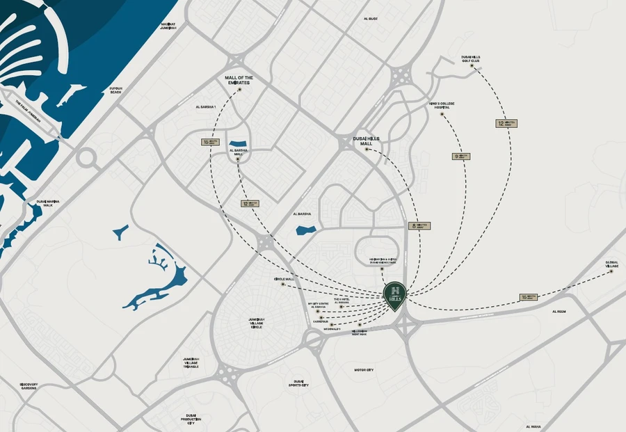 Binghatti Hills master plan
