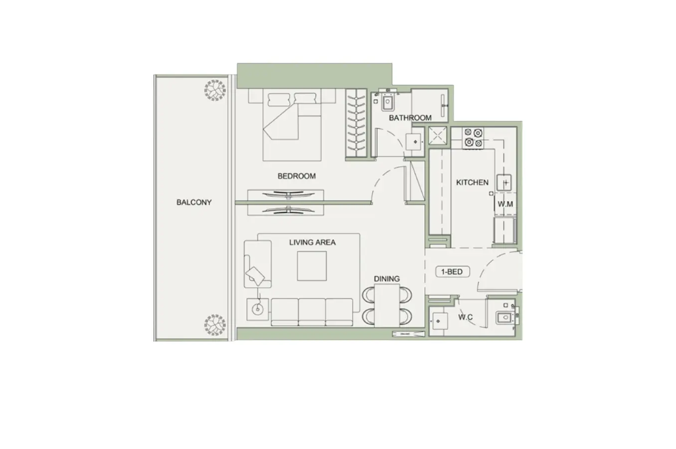 Floor plan for Type 01