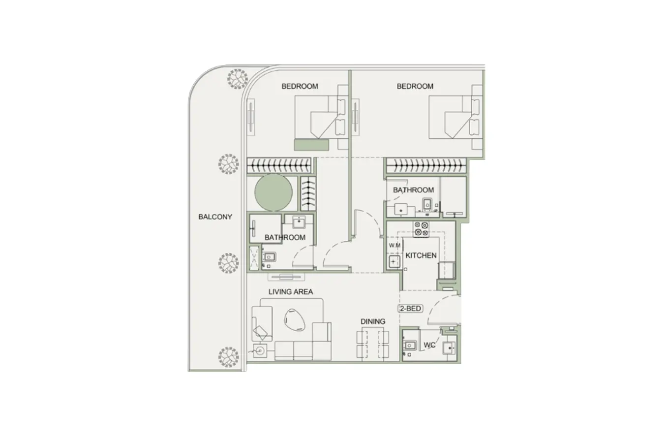 Floor plan for Type 01