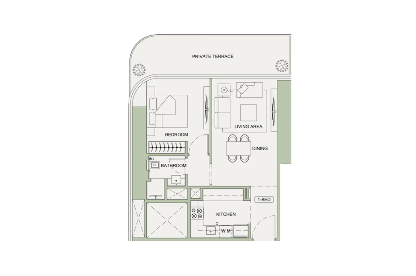 Floor plan for Type 01