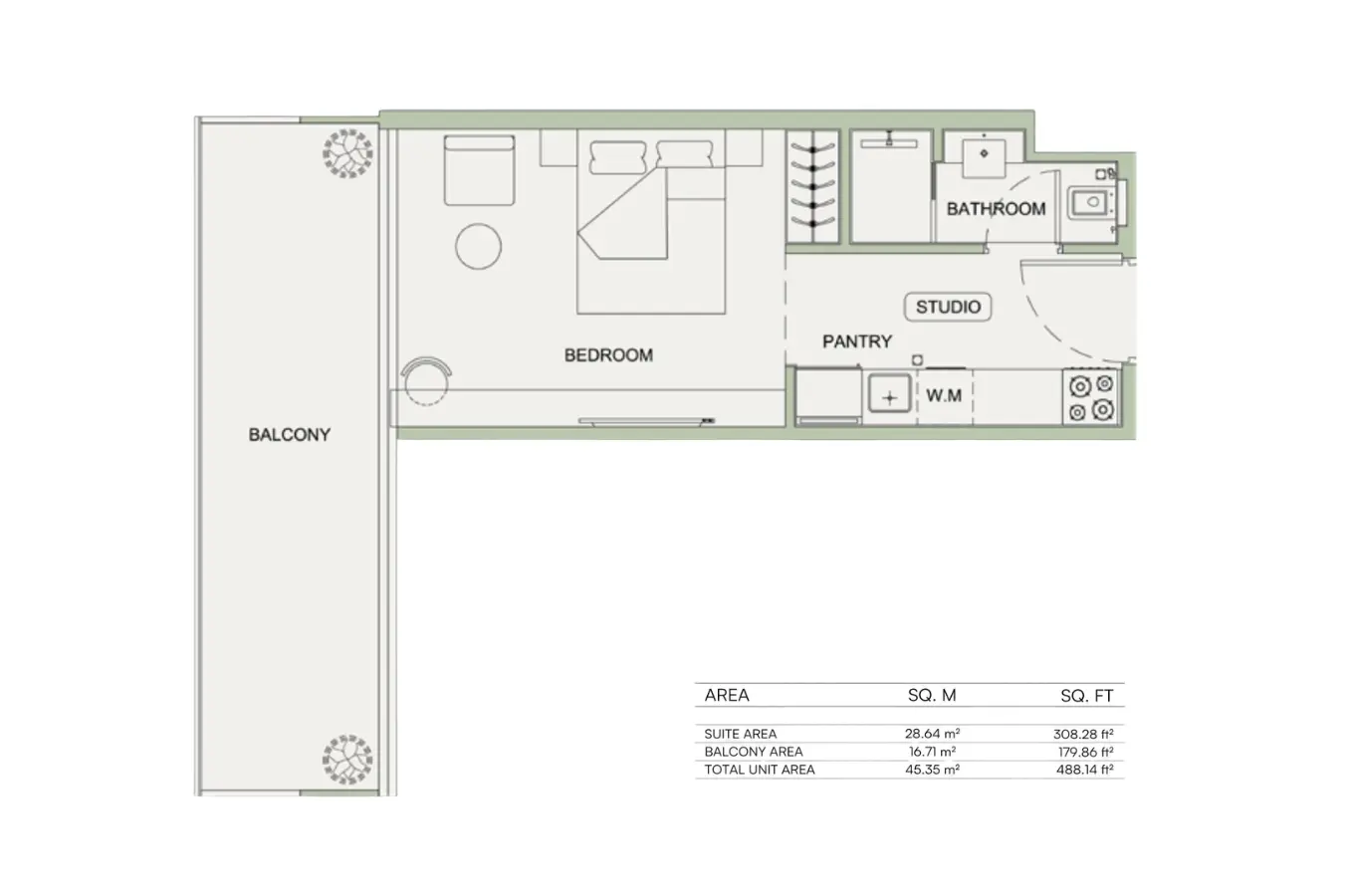Floor plan for Type 03